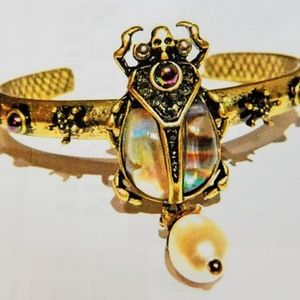 ABALONE SCARAB BEETLE BRACELET